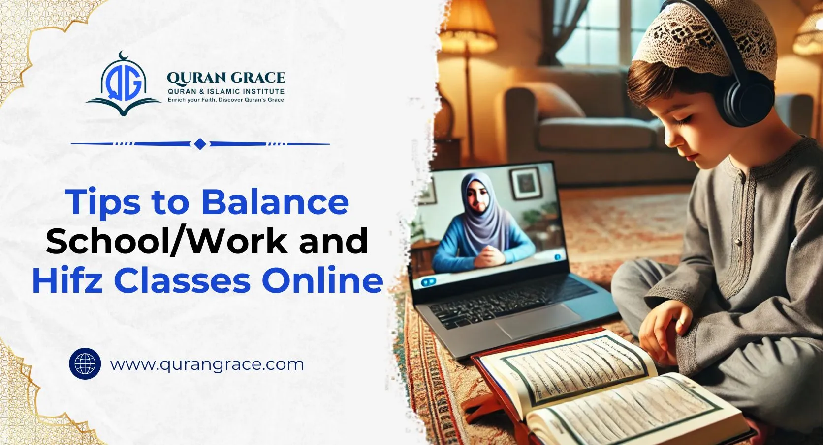 Balance SchoolWork and Hifz Classes Online